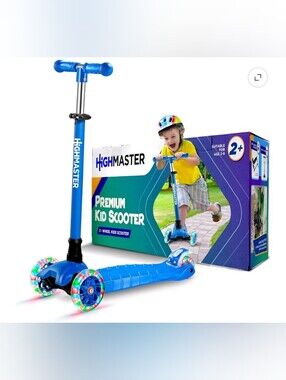 Kids Scooter – 3 Wheel Kick Scooter for Children and Toddlers – Adjustable Handl